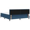 vidaXL Boxspringbett mit Matratze mit Matratze Blau 180 x 200 cm Stoff