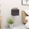 vidaXL Nachttisch Hochglanz-Grau 30,5x30x30 cm Holzwerkstoff