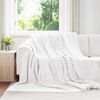 vidaXL &Uuml;berwurfdecke Wei&szlig; 220 x 240 cm Fleece