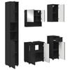 vidaXL Badezimmerm&ouml;bel-Set 5 stk. Schwarz 61 x 35 x 64 cm