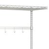 vidaXL 4 Ablagen Mikrowellenregal 90x35x150 cm Verchromtes Eisen