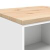 vidaXL Garagenschr&auml;nke 2 Stk. Wei&szlig; Holzwerkstoff