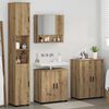 vidaXL Badezimmerm&ouml;bel-Set 4 pcs Artisan-Eiche Holzwerkstoff & Metall