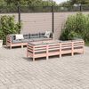 vidaXL 9-tlg. Garten-Sofagarnitur mit Kissen Massivholz Douglasie