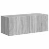 vidaXL TV-Wandregal-Set Wandmontiert 6 pcs Graues Sonoma