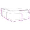 vidaXL Boxspringbett mit Matratze Dunkelblau 160x200 cm Samt