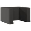 vidaXL 2-in-1 Kindersofa Schwarz Kunstleder