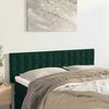 vidaXL Kopfteile 2 Stk. Dunkelgr&uuml;n 72x5x78/88 cm Samt