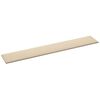 vidaXL Wandpaneele 12 Stk. Creme 90x15 cm Stoff 1,62 m&sup2;