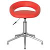 vidaXL Esszimmerst&uuml;hle 2 Stk. Drehbar Rot Kunstleder