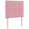 vidaXL Ottoman-Bett mit Matratzen Rosa 120x190 cm Samt