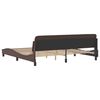 vidaXL Bettgestell "Dover" Braun 200x200 cm Kunstleder
