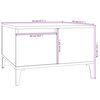 vidaXL Couchtisch R&auml;uchereiche 55x55x36,5 cm Holzwerkstoff