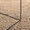 vidaXL Teppich ZIZUR Beige 80x150 cm Jute-Optik Indoor und Outdoor