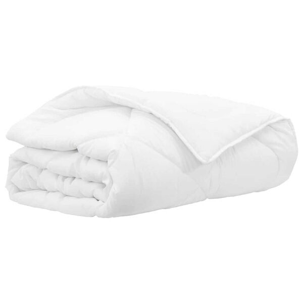 vidaXL Sommerdecke Wei&szlig; 220 x 135 x 3 cm Polyester
