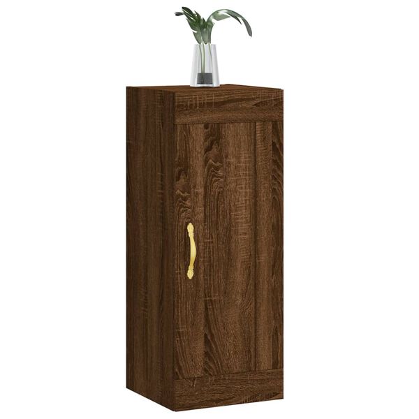 vidaXL Wandschrank Braun Eichen-Optik 34,5x34x90 cm Holzwerkstoff
