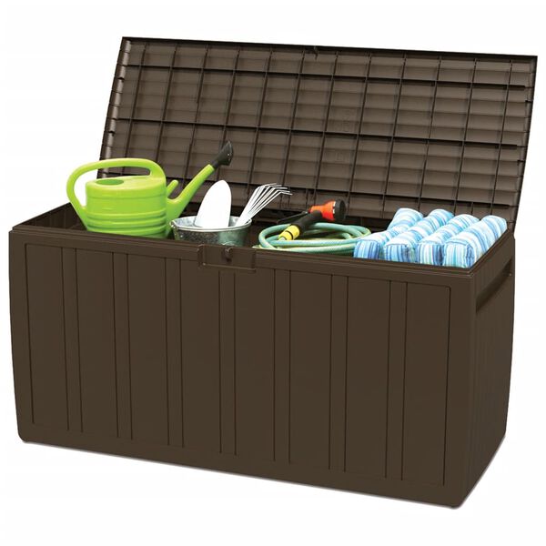 vidaXL Kissenbox Braun 117x45,5x57,5 cm 270 L