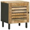 vidaXL Nachttisch Natur 40 x 33 x 46 cm Massivholz Mango