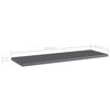 vidaXL B&uuml;cherregal-Bretter 4 Stk. Hochglanz-Grau 60x20x1,5 cm
