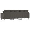 vidaXL 3-Sitzer-Sofa Dunkelgrau 210 cm Samt