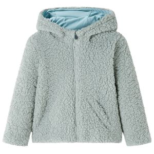 vidaXL Kinder-Kapuzenjacke Teddy-Kunstpelz Minzgr&uuml;n 116
