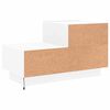 vidaXL Nachttisch mit LED-Leuchten Wei&szlig; 70x36x40,5 cm
