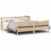 vidaXL Massivholzbett mit Kopfteil 200x200 cm Kiefer