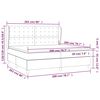 vidaXL Boxspringbett mit Matratze Dunkelblau 200x200 cm Samt