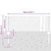 vidaXL Zaun mit Pfosten Gr&uuml;n 0,4 x 10 m Stahl und PVC