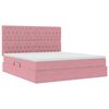 vidaXL Aufbewahrungsbett mit Matratze Rosa 180 x 200 cm Samt
