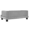 vidaXL Kindersofa Hellgrau 80x45x30 cm Samt