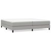vidaXL Boxspringbettgestell Hellgrau 200x200 cm Stoff