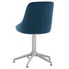 vidaXL Esszimmerst&uuml;hle 6 Stk. Drehbar Blau Samt
