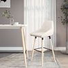 vidaXL Barhocker Creme Stoff