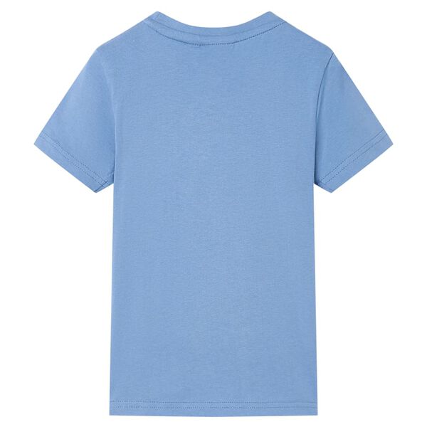 Kinder-T-Shirt Mittelblau 140