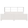 vidaXL Massivholzbett mit Regal ohne Matratze Wei&szlig; 180x200 cm