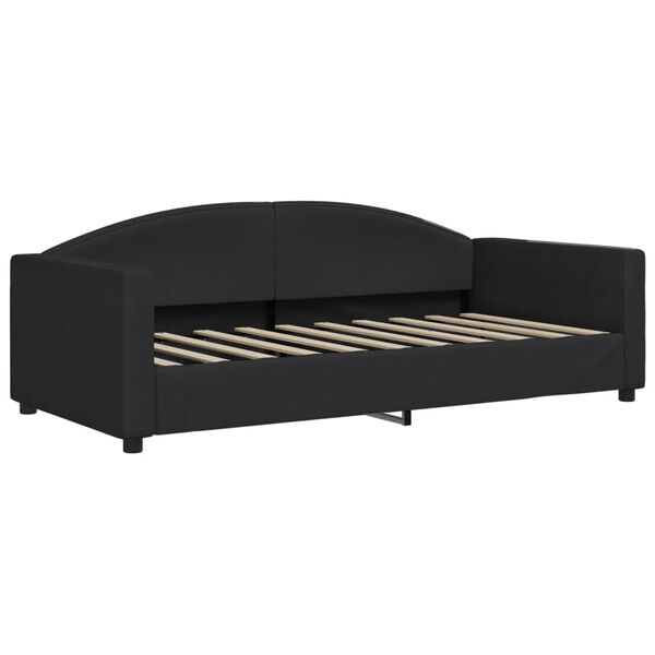 vidaXL Tagesbett Schwarz 90x190 cm Stoff