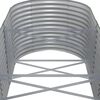 vidaXL Hochbeet Pulverbeschichteter Stahl 620x80x68 cm Grau