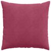 vidaXL Sofakissen 2 St&uuml;ck Weinrot 80 x 80 cm Cordstoff