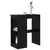 vidaXL Bartisch mit Regal Schwarz Eichen-Optik 90 x 47,5 x 103,5 cm
