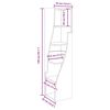 vidaXL Eckschrank Schwarz 32x32x140cm Holzwerkstoff