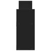 vidaXL Wandschrank 100x18x40 cm Schwarz Holzwerkstoff