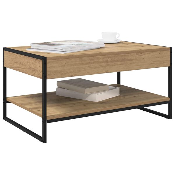 vidaXL Couchtisch Kunsthandwerk Eiche 80 x 50 x 40 cm Holzwerkstoff