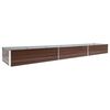 vidaXL Garten-Hochbeet Verzinkter Stahl 480x80x45 cm Braun