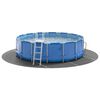 vidaXL Pool-Bodentuch Hellgrau &Oslash;500 cm Polyester Geotextil