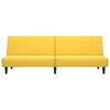 vidaXL Schlafsofa 2-Sitzer Gelb Samt