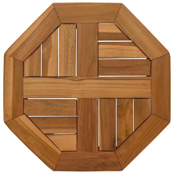 vidaXL Tischplatte 40x40x2,5 cm Achteckig Massivholz Teak