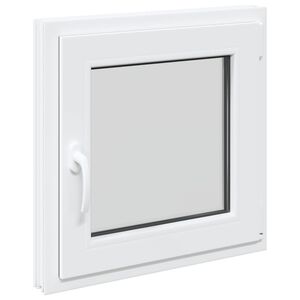 vidaXL Kellerfenster Innenseite Farbe Wei&szlig; RISOR 50 x 50 cm