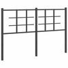 vidaXL Ersatz-Kopfteil Metall Schwarz 140 cm