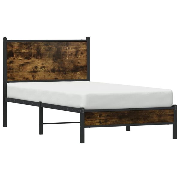 vidaXL Metallbett ohne Matratze R&auml;uchereiche 80x200 cm
